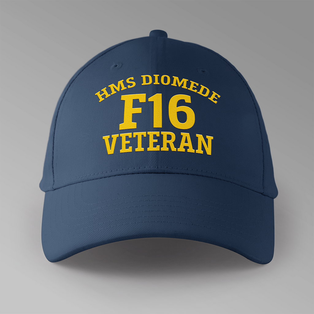 HMS Diomede F16 Veteran - Embroidered Personalised Baseball Cap