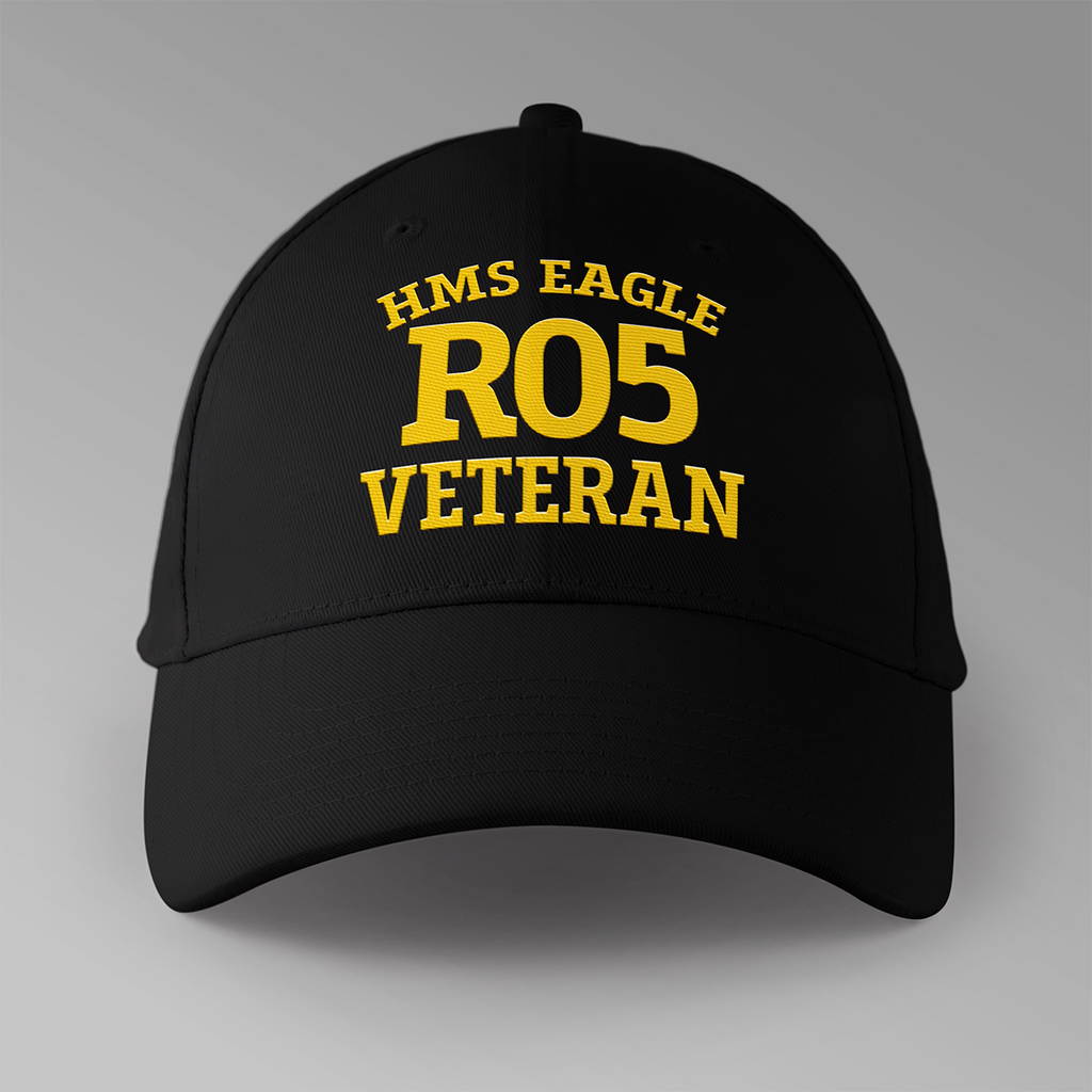 HMS Eagle R05 Veteran - Embroidered Personalised Baseball Cap
