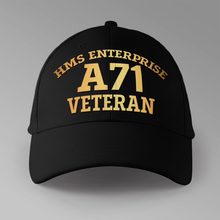 Load image into Gallery viewer, HMS Enterprise A71 Veteran - Personalised Baseball Cap

