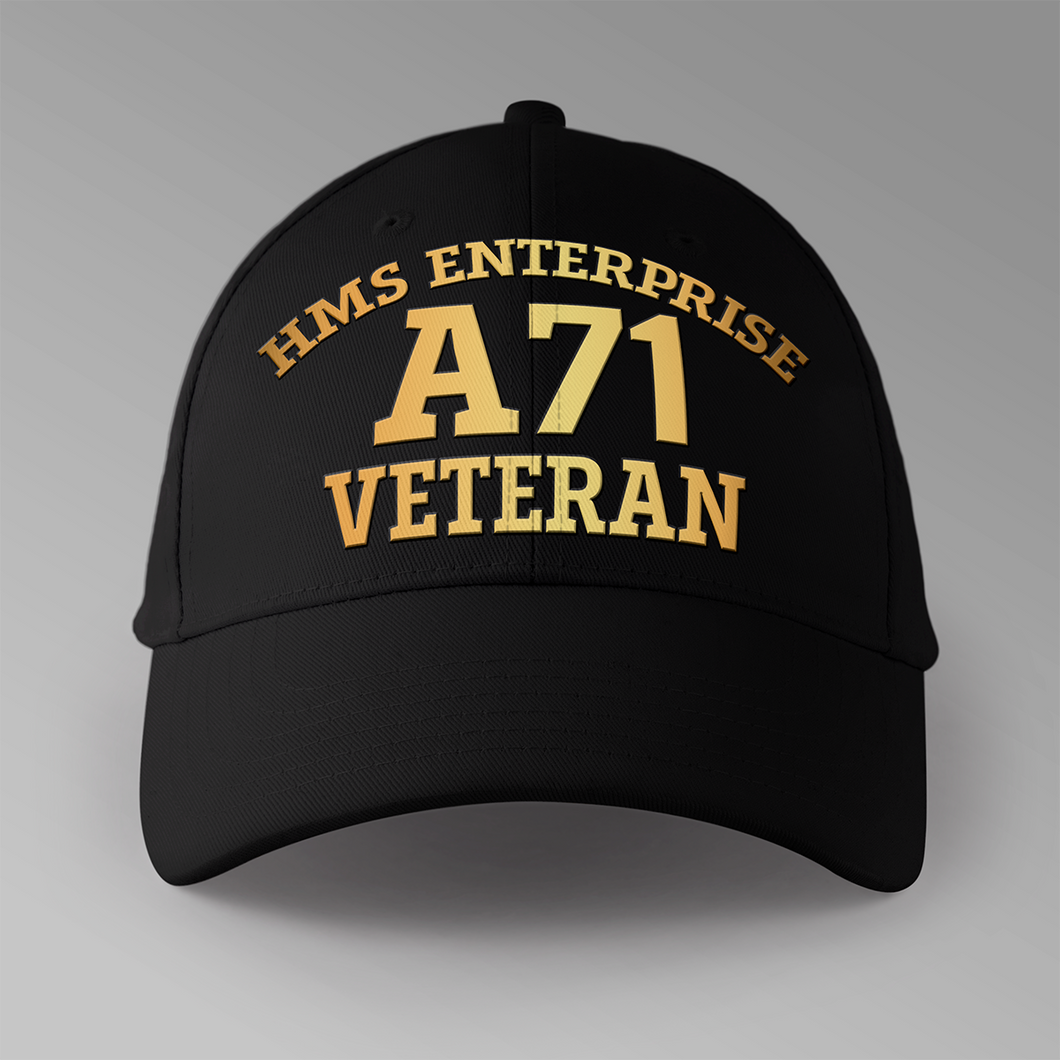 HMS Enterprise A71 Veteran - Personalised Baseball Cap