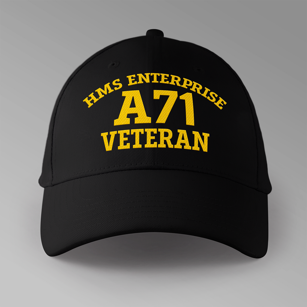 HMS Enterprise A71 Veteran - Embroidered Personalised Baseball Cap