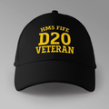 HMS Fife D20 Veteran - Embroidered Personalised Baseball Cap