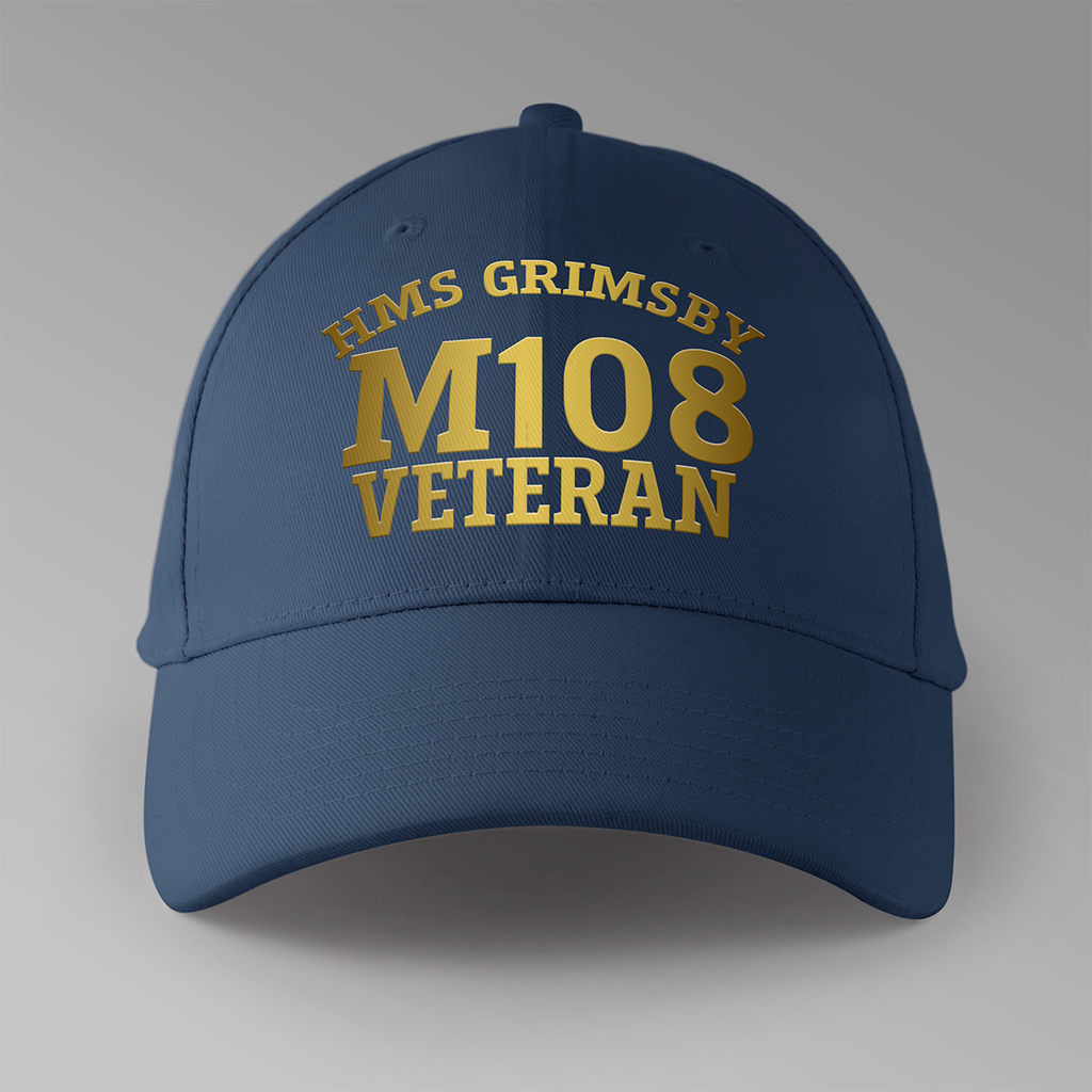 HMS Grimsby M108 Pennant Number - Personalised Baseball Cap