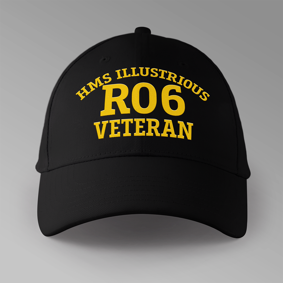 HMS Illustrious RO6 Veteran - Embroidered Personalised Baseball Cap