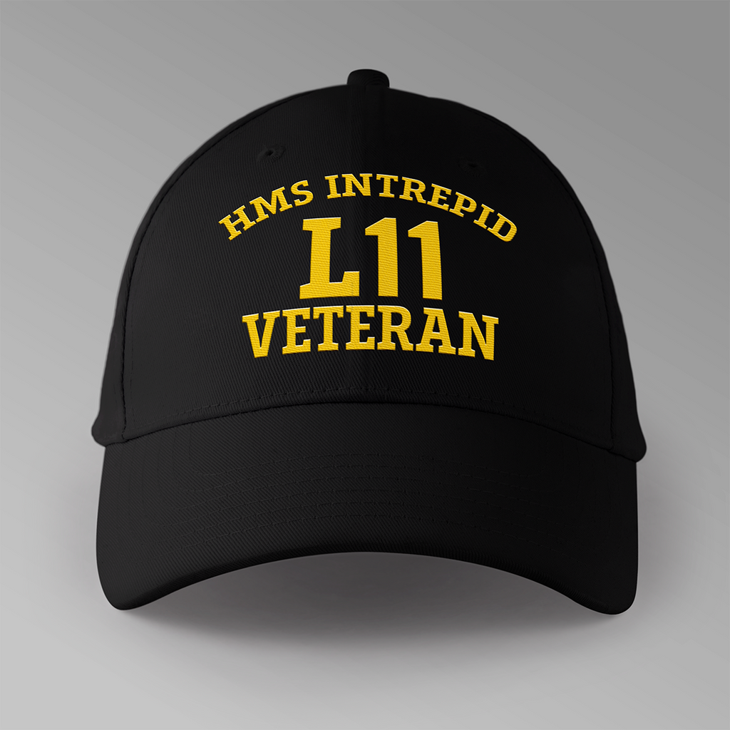 HMS Intrepid L11 Veteran - Embroidered Personalised Baseball Cap