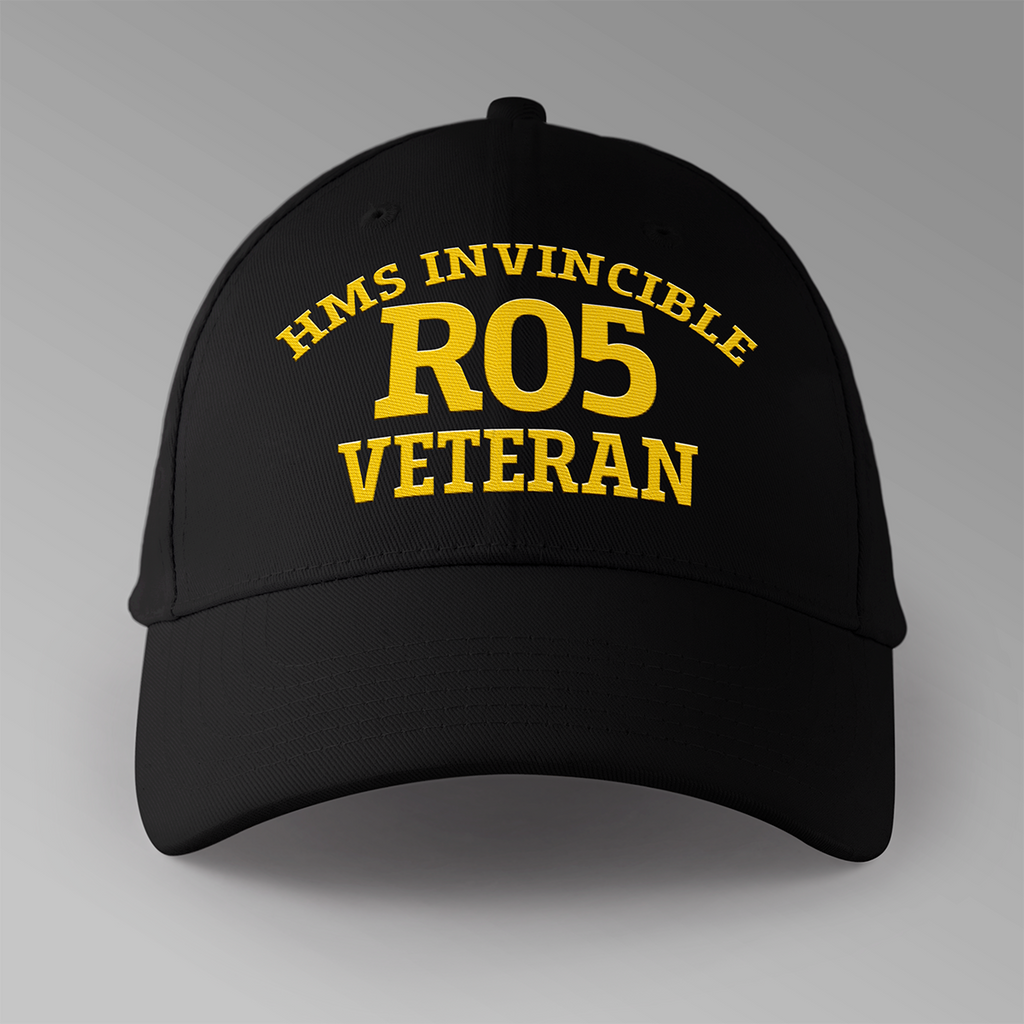 HMS Invincible R05 Veteran - Embroidered Personalised Baseball Cap