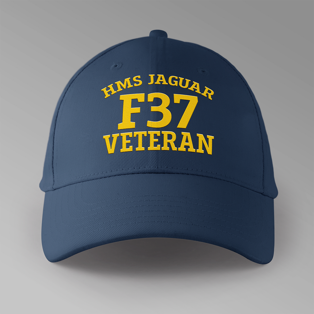 HMS Jaguar F37 Veteran - Embroidered Personalised Baseball Cap
