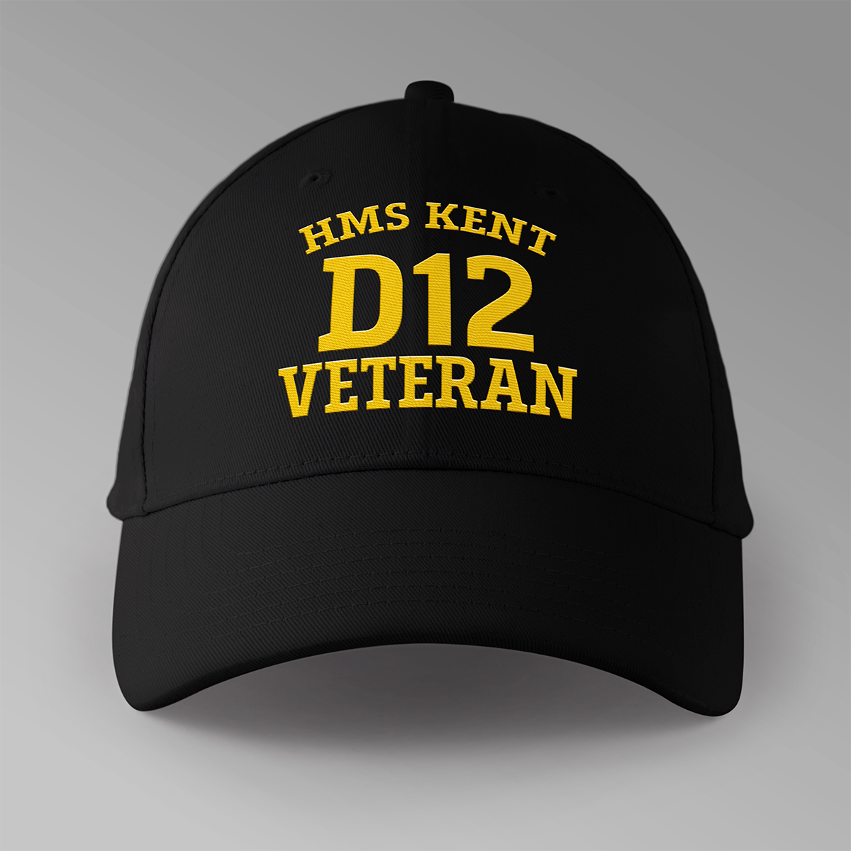 HMS Kent D12 Veteran - Embroidered Personalised Baseball Cap
