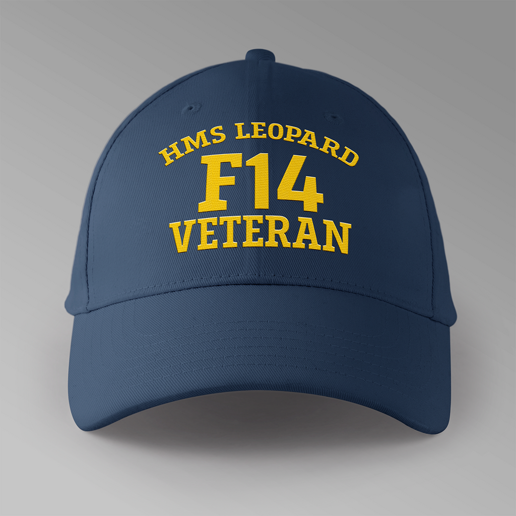 HMS Leopard F14 Veteran - Embroidered Personalised Baseball Cap