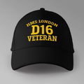 HMS London D16 Veteran - Embroidered Personalised Baseball Cap