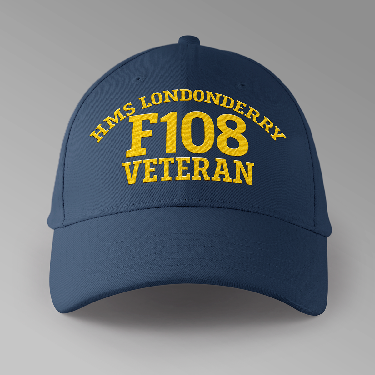 HMS Londonderry F108 Veteran - Embroidered Personalised Baseball Cap