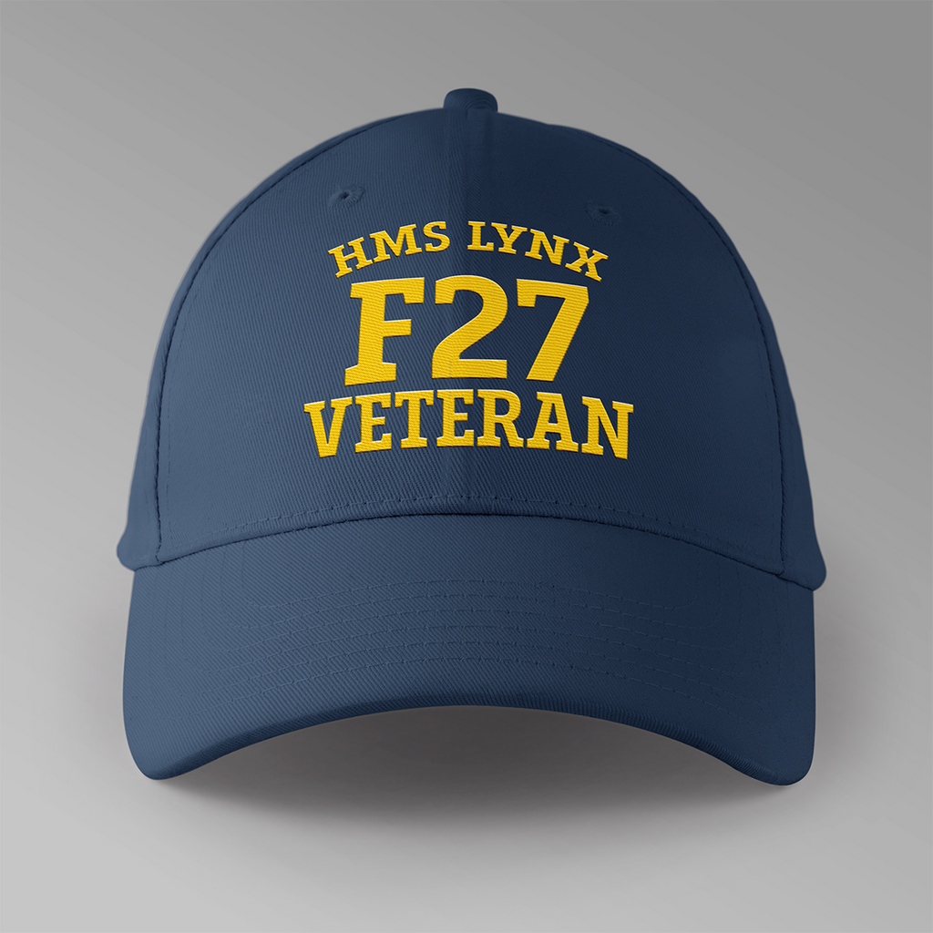 HMS Lynx F27 Veteran - Embroidered Personalised Baseball Cap