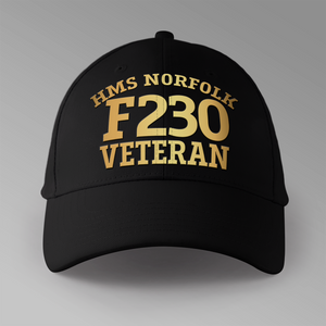 HMS Norfolk F230 Veteran - Personalised Baseball Cap