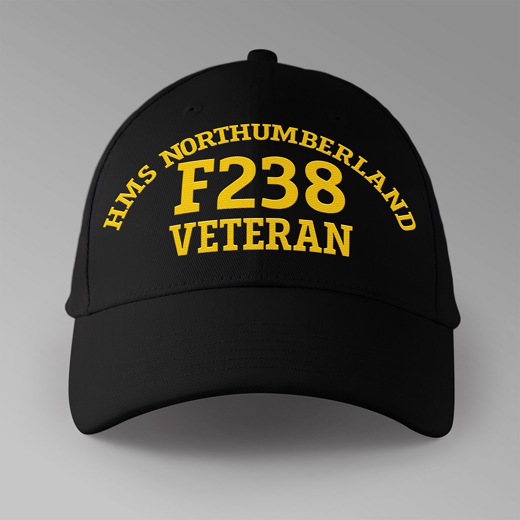HMS Northumberland F238 Veteran - Embroidered Personalised Baseball Cap (Copy)