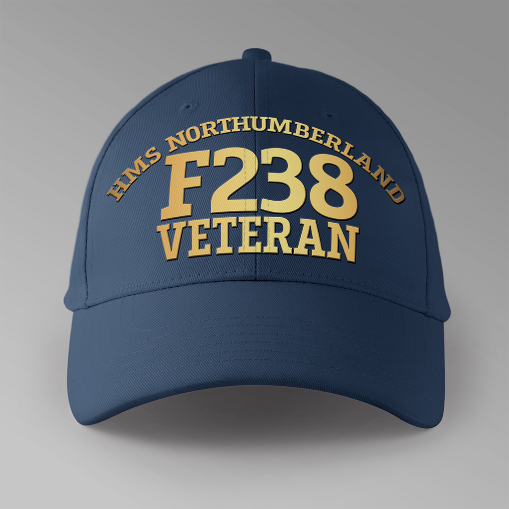HMS Northumberland  F238 Veteran - Personalised Baseball Cap