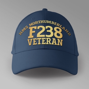 HMS Northumberland  F238 Veteran - Personalised Baseball Cap