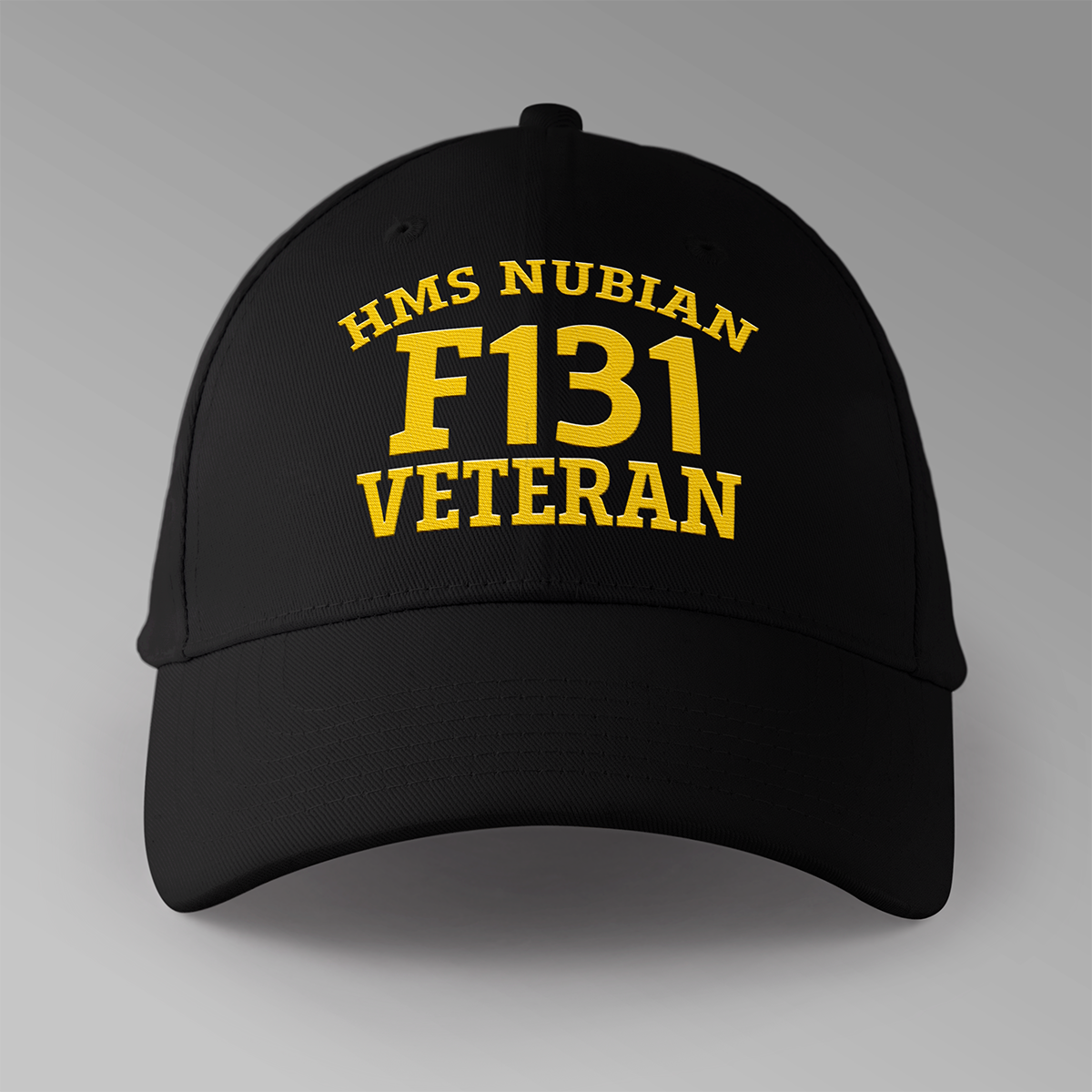 HMS Nubian F131 Veteran - Embroidered Personalised Baseball Cap