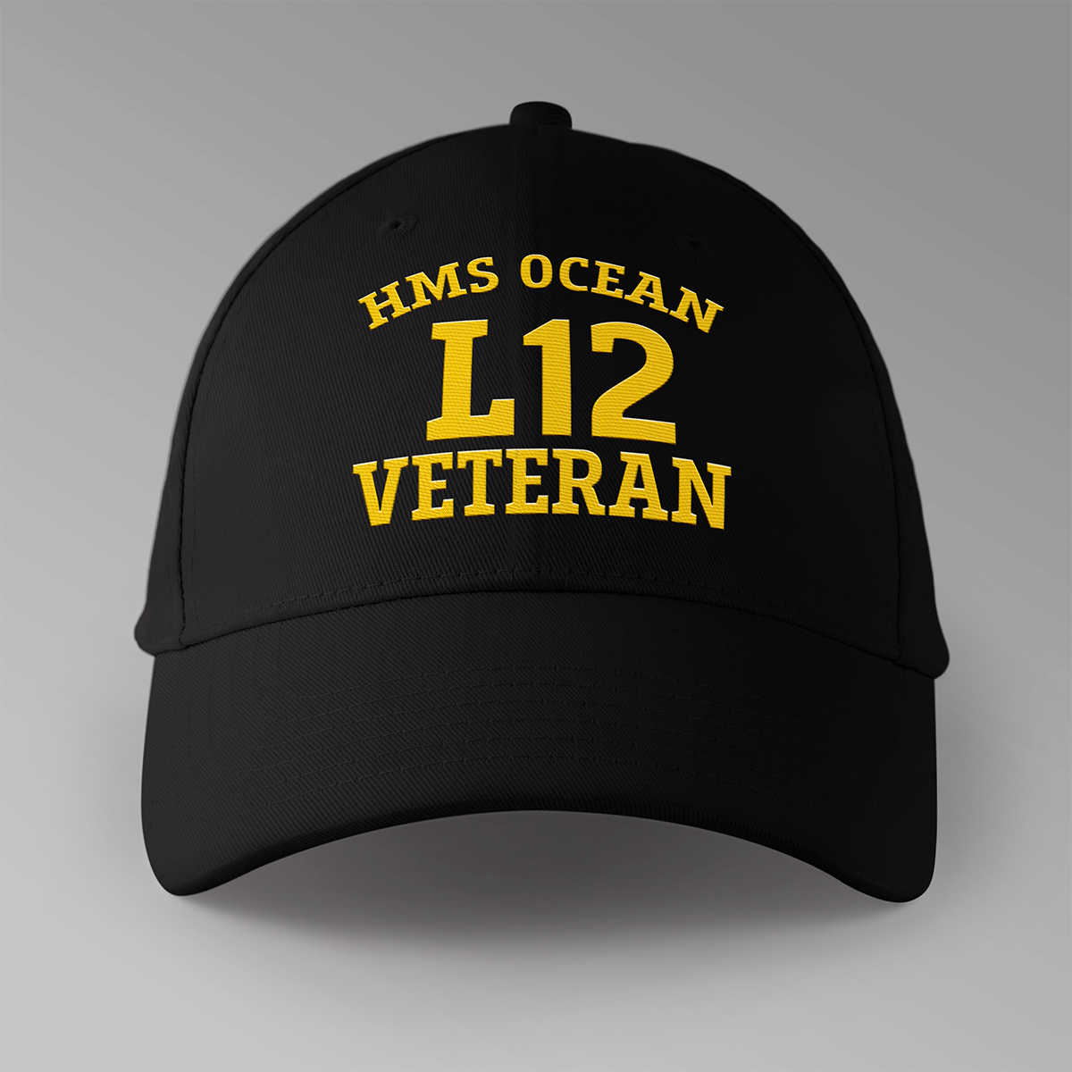 HMS Ocean L12 Veteran - Embroidered Personalised Baseball Cap