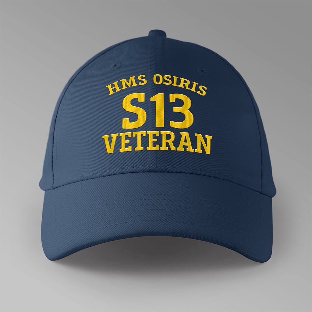 HMS Osiris S13 Veteran - Embroidered Personalised Baseball Cap