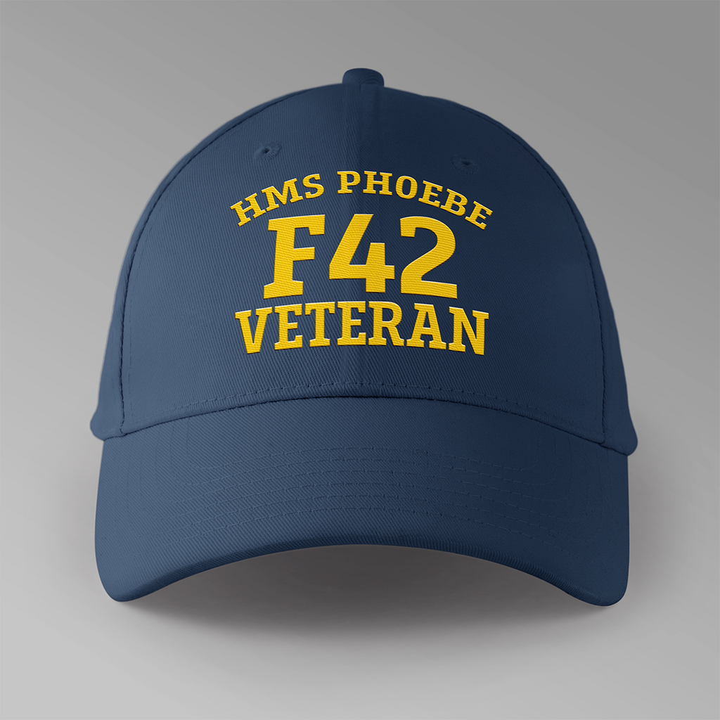 HMS Phoebe F42 Veteran - Embroidered Personalised Baseball Cap