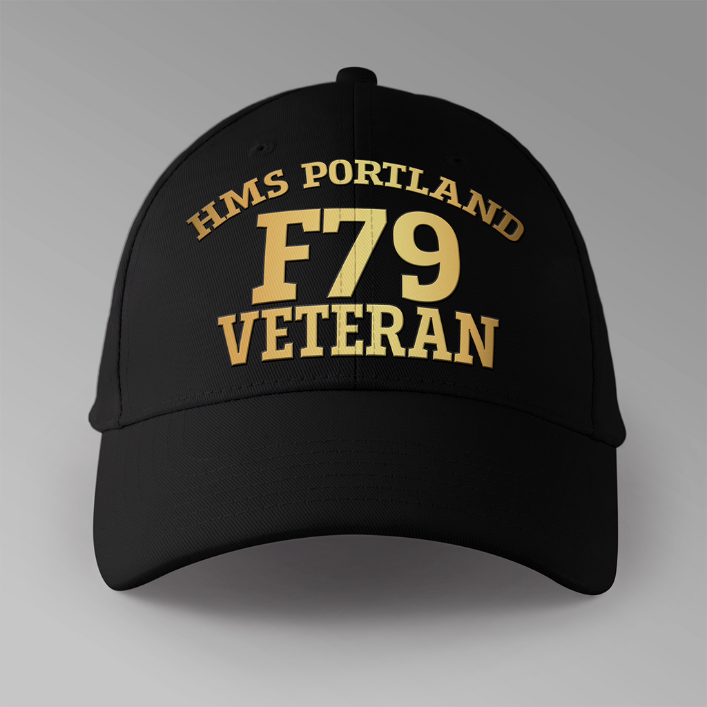 HMS Portland F79 Veteran - Personalised Baseball Cap