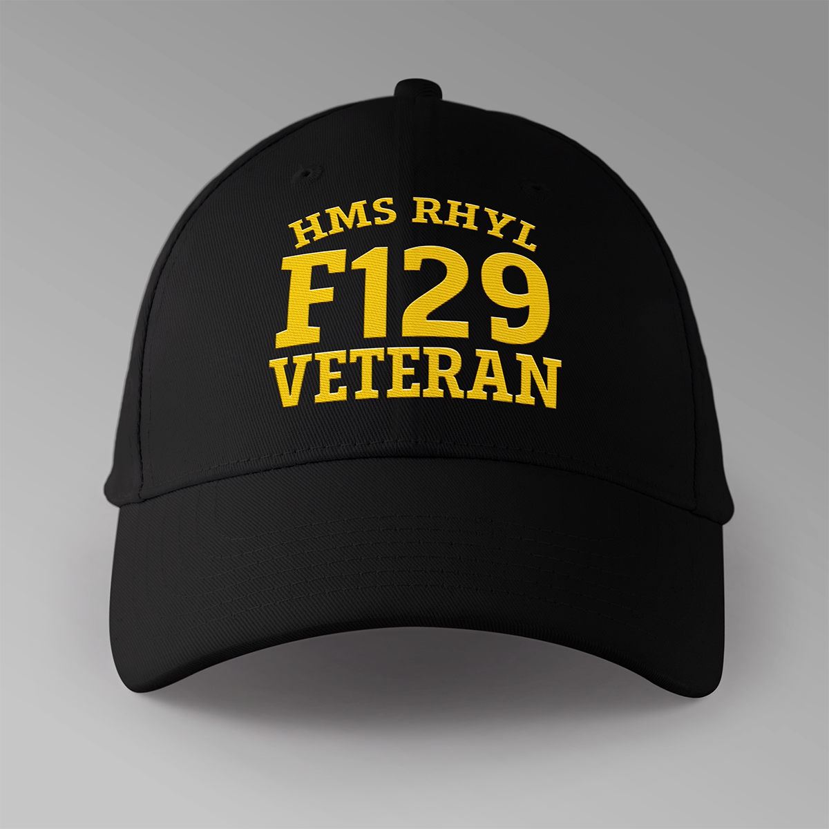 HMS Rhyl F129 Veteran - Embroidered Personalised Baseball Cap