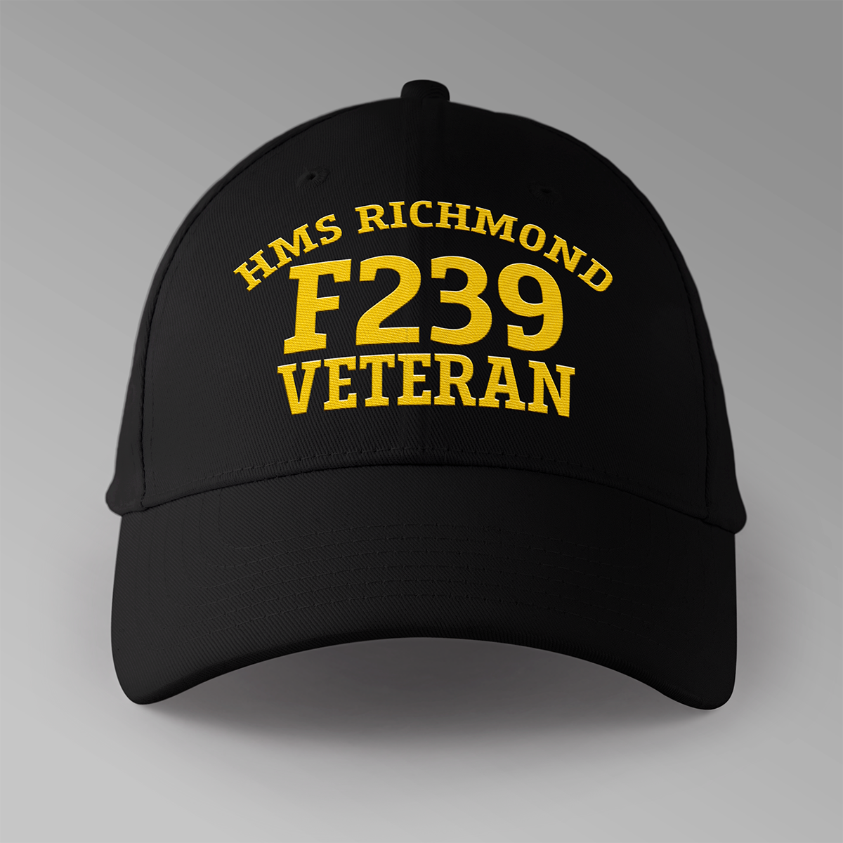 HMS Richmond F239  Veteran - Embroidered Personalised Baseball Cap