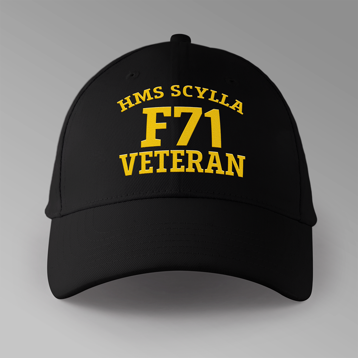 HMS Scylla F71 Veteran - Embroidered Personalised Baseball Cap