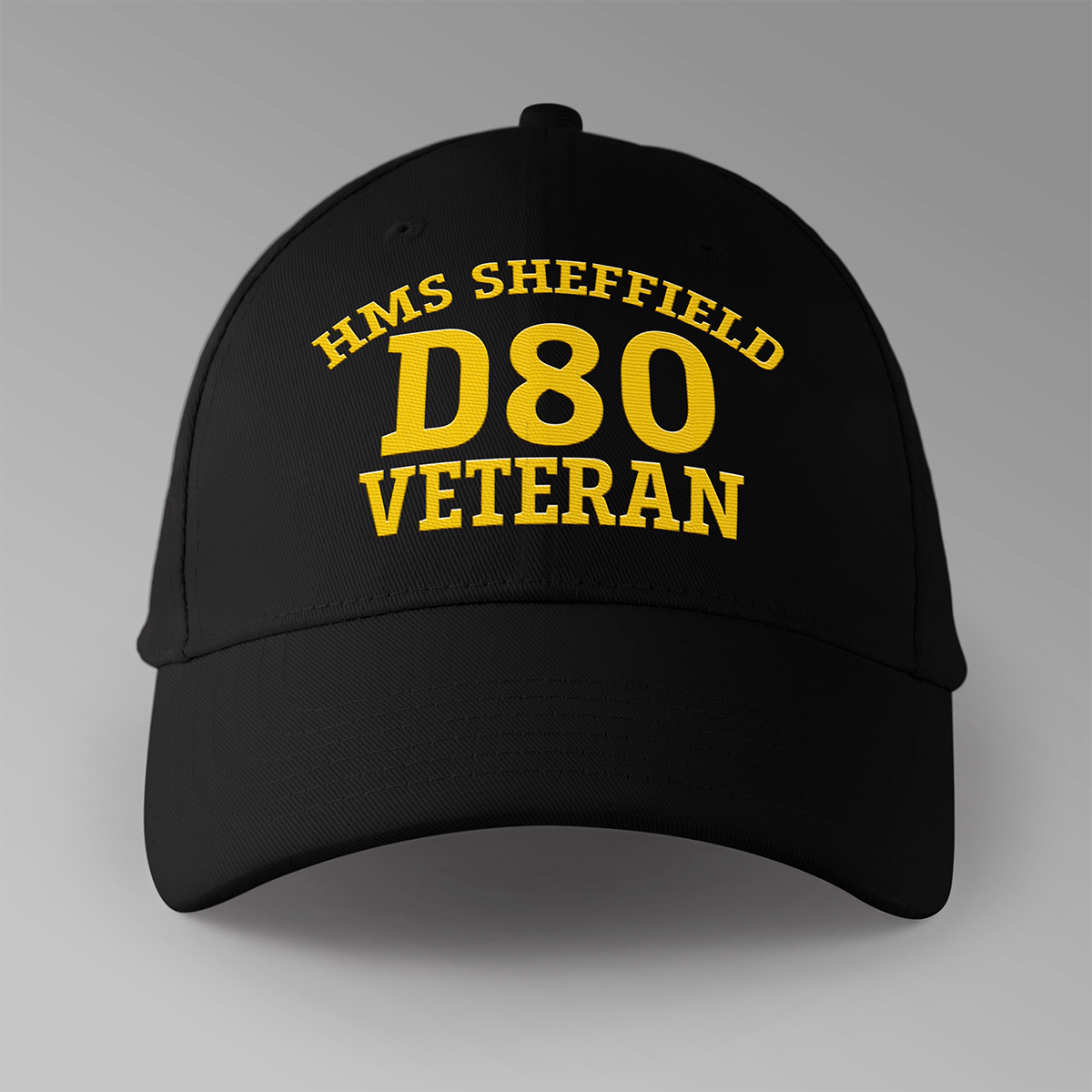 HMS Sheffield D80 Veteran - Embroidered Personalised Baseball Cap
