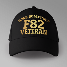 Load image into Gallery viewer, HMS Somerset F82 Veteran - Personalised Baseball Cap
