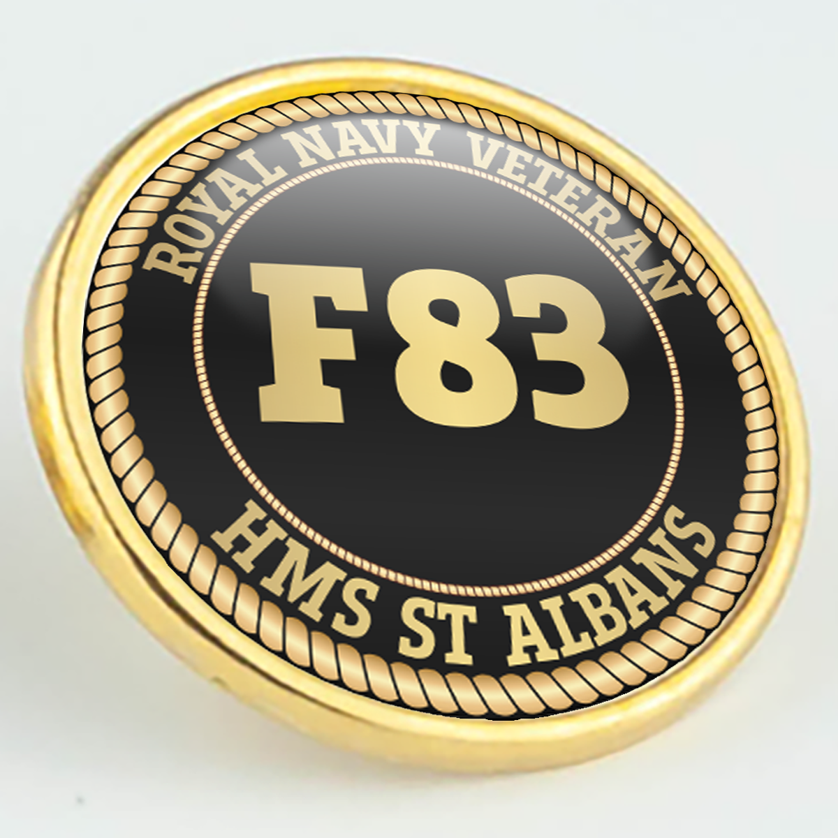 HMS St Albans F83 Pennant Number Pin/Lapel Badge