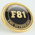 HMS Sutherland F81 Pennant Number Pin/Lapel Badge