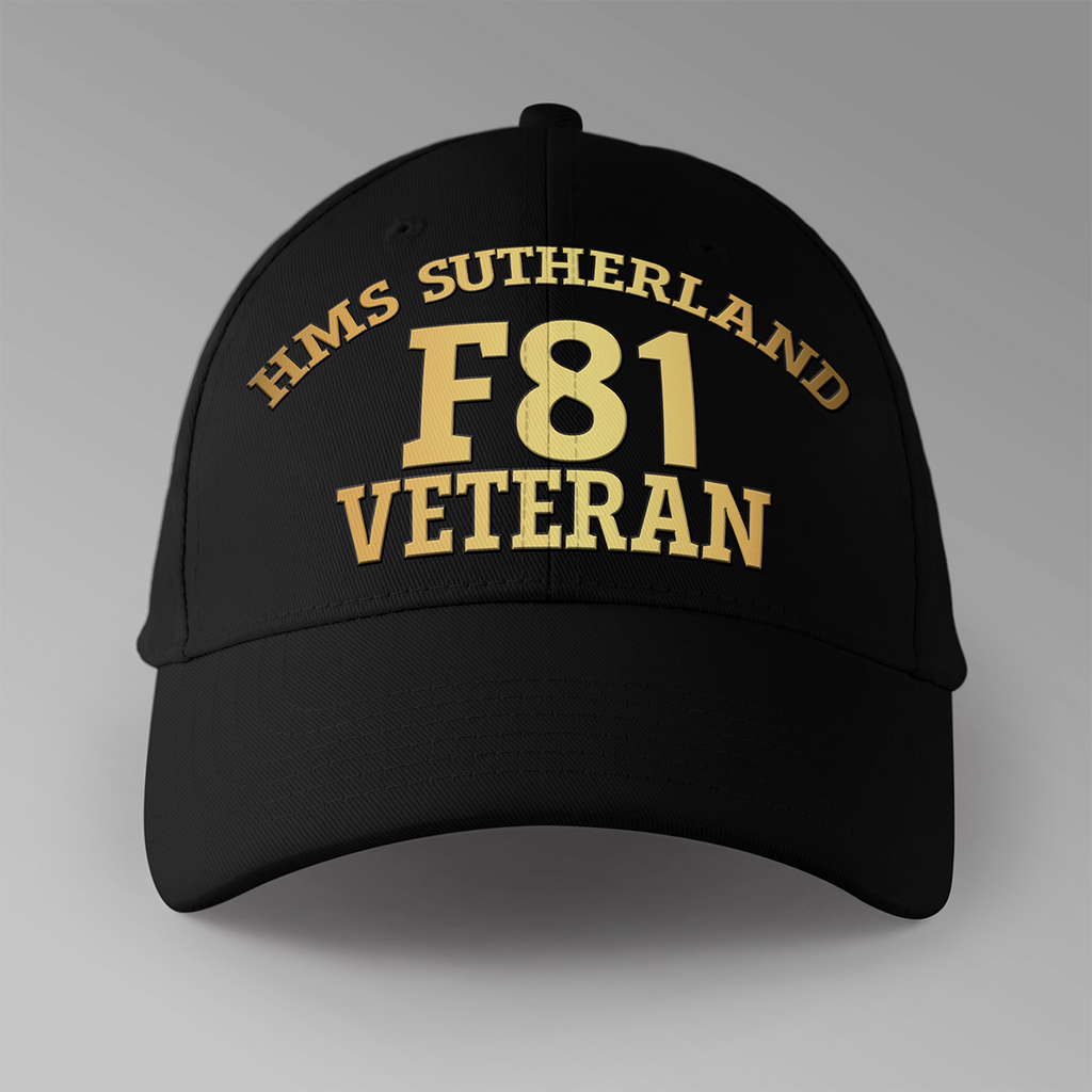 HMS Sutherland F81 Veteran - Personalised Baseball Cap