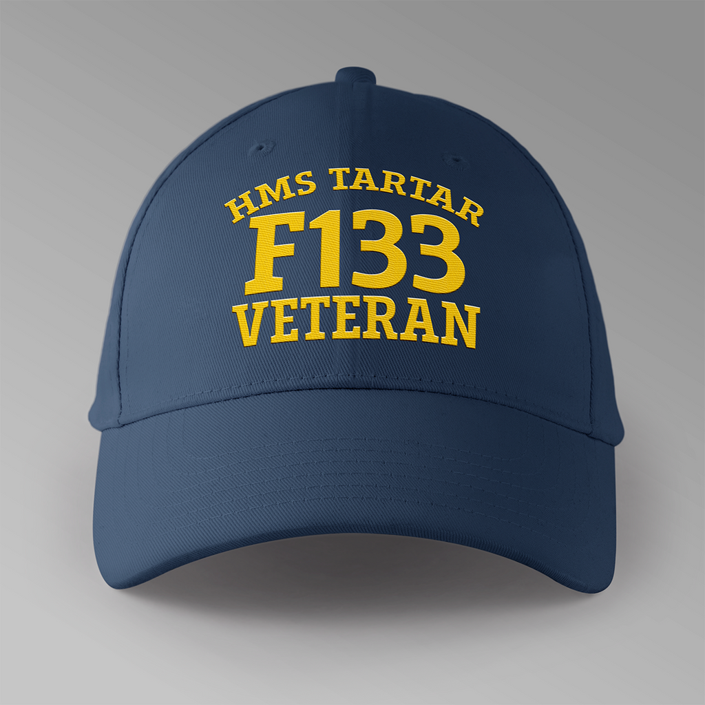 HMS Tartar F133 Veteran - Embroidered Personalised Baseball Cap
