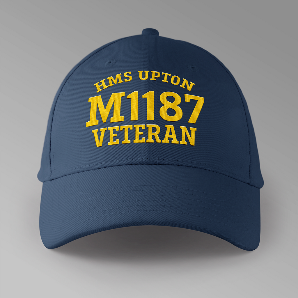HMS Upton M1187 Veteran - Embroidered Personalised Baseball Cap