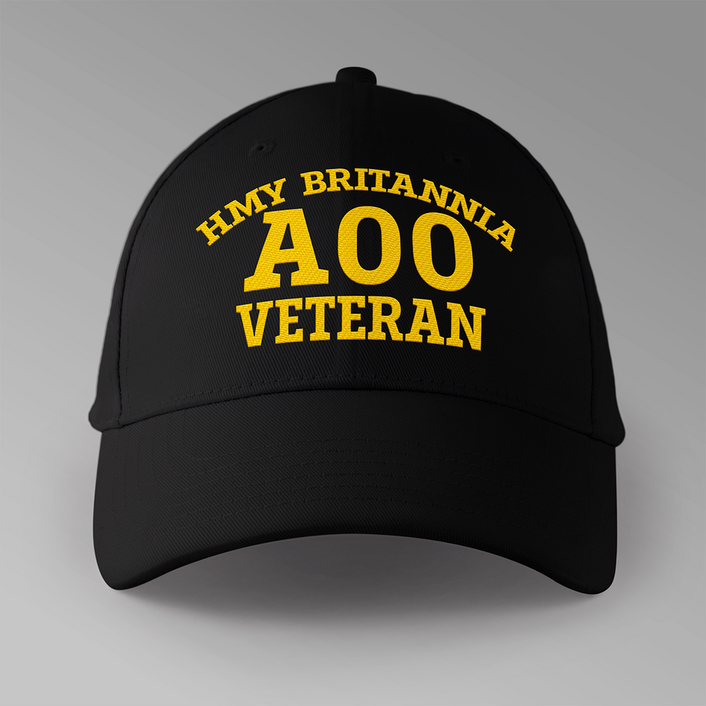 HMY Britannia A00 Veteran - Embroidered Personalised Baseball Cap