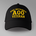 HMY Britannia A00 Veteran - Embroidered Personalised Baseball Cap