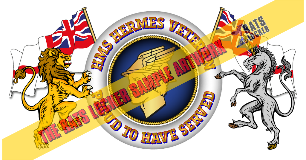 HMS Hermes Veteran 'Proud to Have Served' Polo Shirt