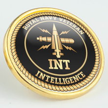 Load image into Gallery viewer, Royal Navy Veteran &#39;Intelligence&#39; Pin/Lapel Badge
