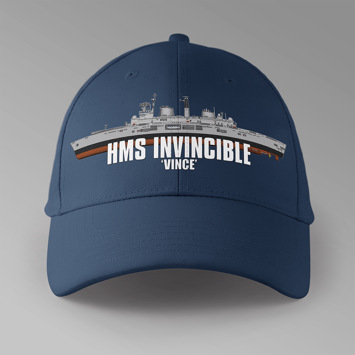 Inimitable Cap HMS Invincible (R05) - Personalised Baseball Cap – The Rats Locker