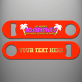 Joannas RN School of Dancing personalised red bar blade bottle opener front and reverse mock-up