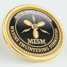 Load image into Gallery viewer, Royal Navy Veteran &#39;Marine Engineering Submarine&#39; Pin/Lapel Badge
