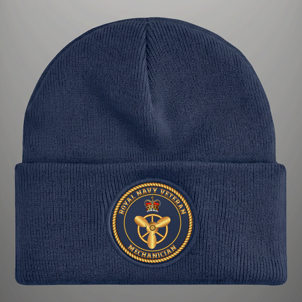 Royal Navy Veteran 'Mechanician' - Beanie Hat