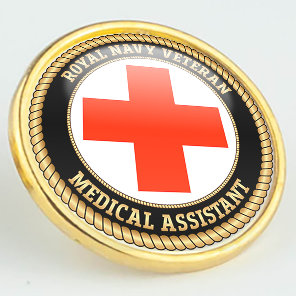 Royal Navy Veteran 'Medical Assistant' Pin/Lapel Badge
