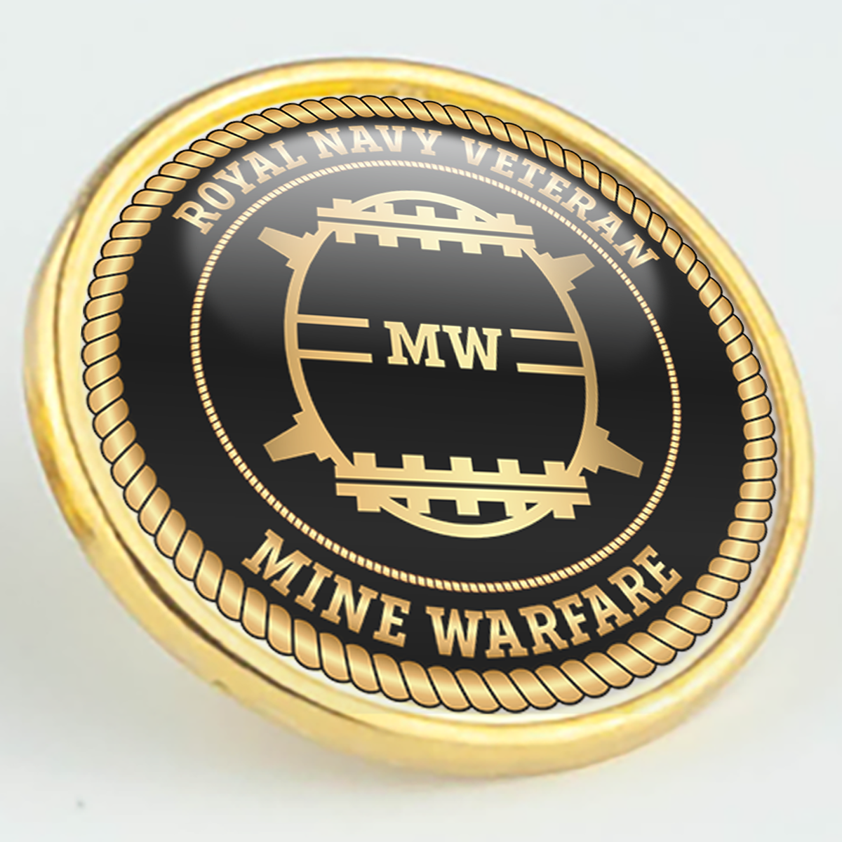 Royal Navy Veteran 'Mine Warfare' Pin/Lapel Badge