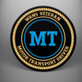 WRNS Veteran 'Motor Transport Driver' design on a glass coaster set