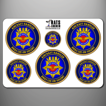 Load image into Gallery viewer, Naval Air Command Fire Service &#39;Fire Station&#39; Self Adhesive Stickers
