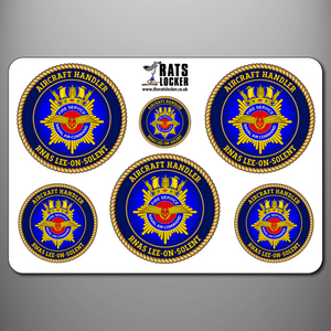 Naval Air Command Fire Service 'Fire Station' Self Adhesive Stickers