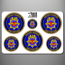 Load image into Gallery viewer, Naval Air Command Fire Service &#39;Fire Station&#39; Self Adhesive Stickers
