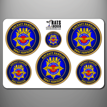 Load image into Gallery viewer, Naval Air Command Fire Service &#39;Fire Station&#39; Self Adhesive Stickers
